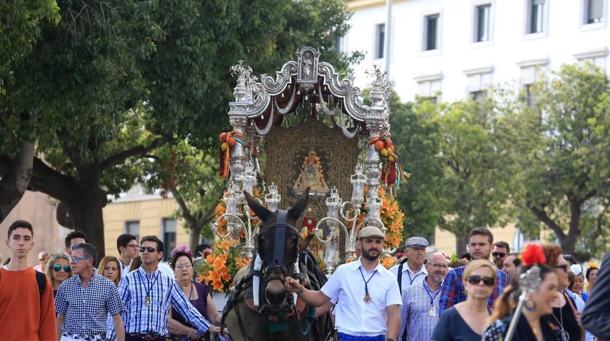 Imagen de la hermandad del Rocío de Cádiz en 2019