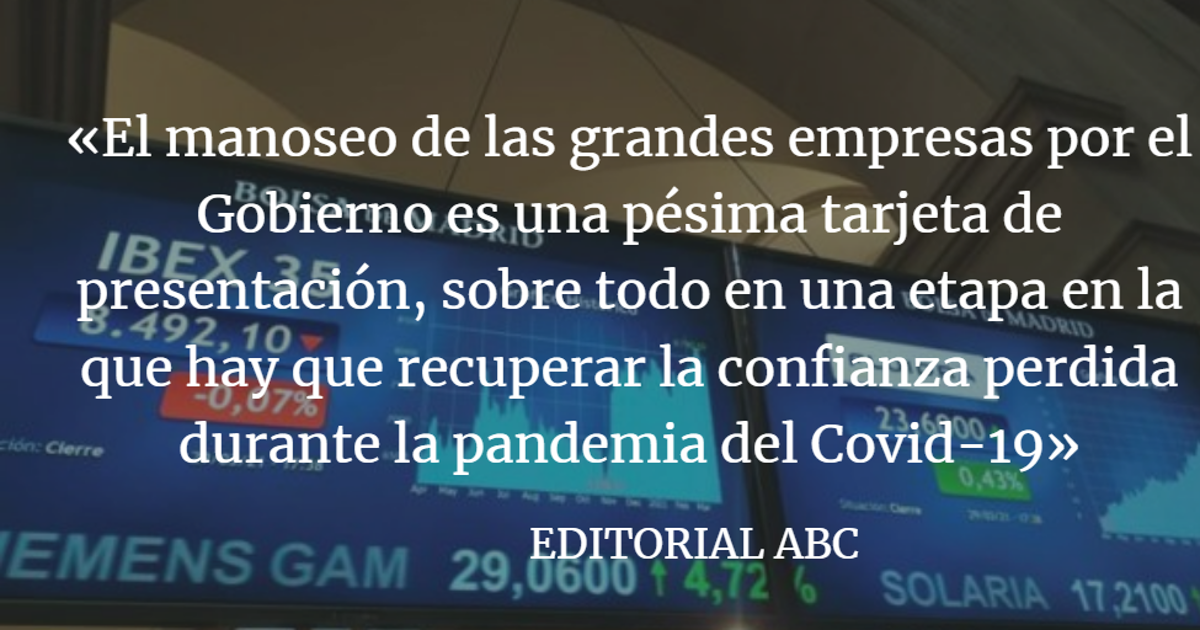 Editorial ABC: Colonizar el Ibex