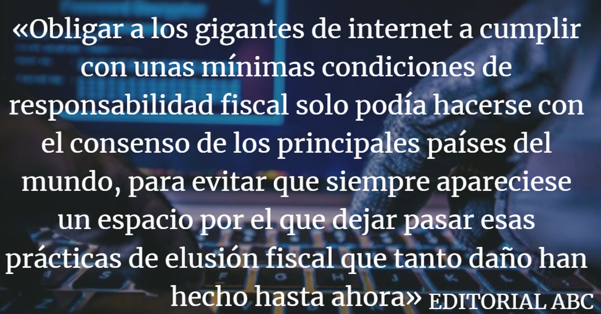 Editorial ABC: Reglas fiscales justas también en internet
