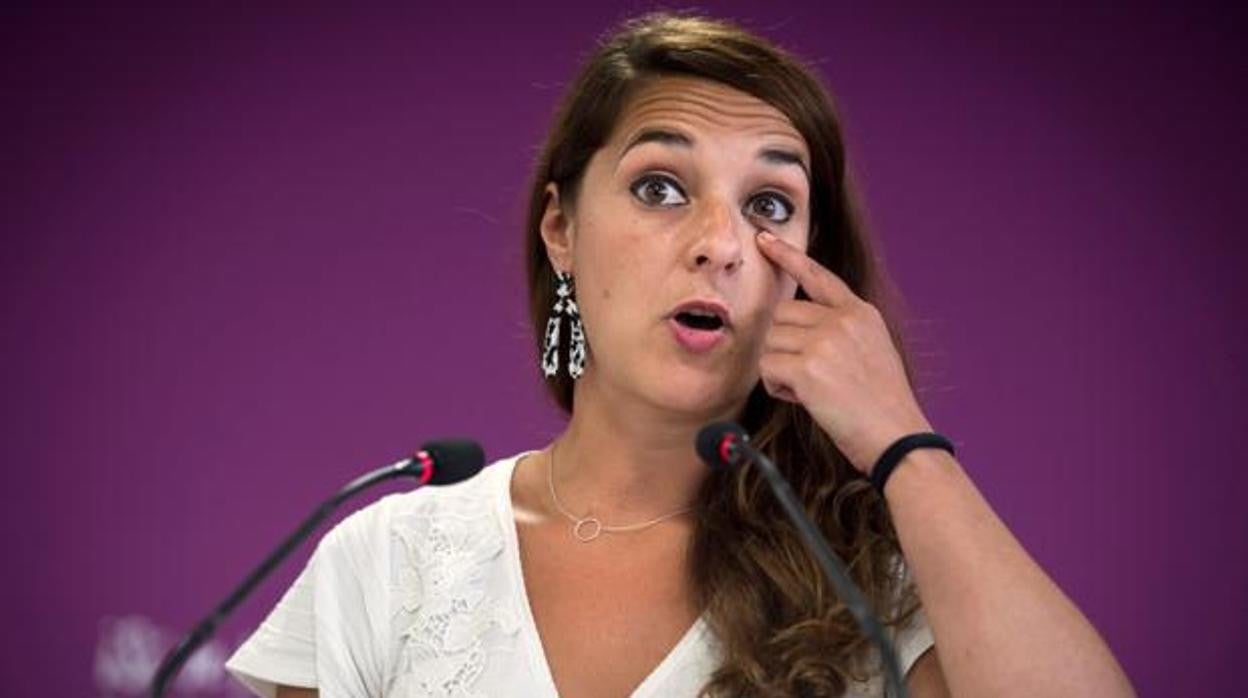 La diputada gaditana, durante un acto de su partido en Madrid.