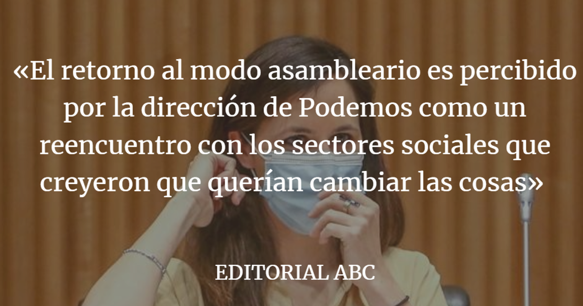 Editorial ABC: Podemos vuelve a clase