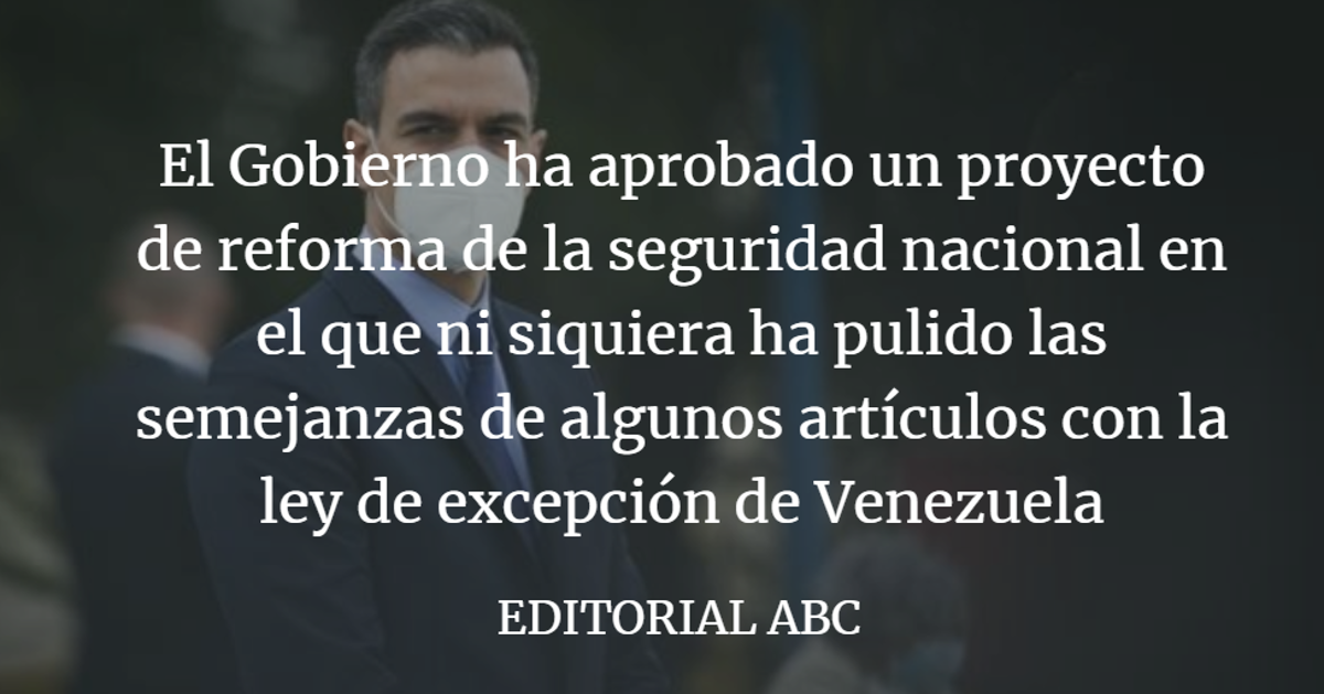 Editorial ABC: Reforma con olor a chavismo