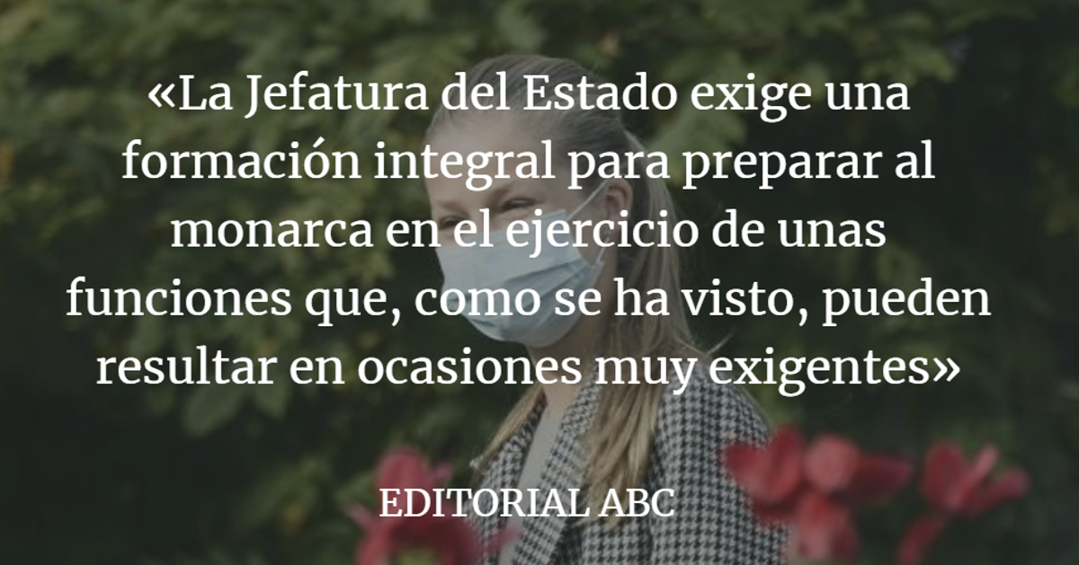 Editorial ABC: La formación de la futura Reina de España