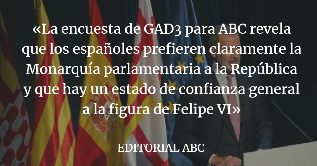 Editorial ABC: A pesar de todo, la Corona