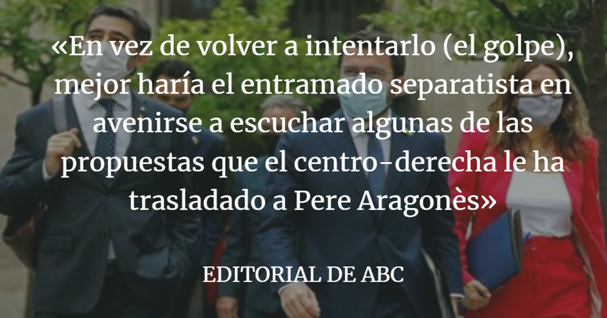 Editorial ABC: Un plan para recoser Cataluña tras el ‘procés’