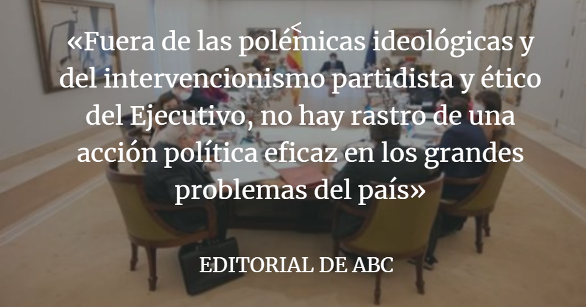 Editorial ABC: Aviso al Gobierno: fin del verano