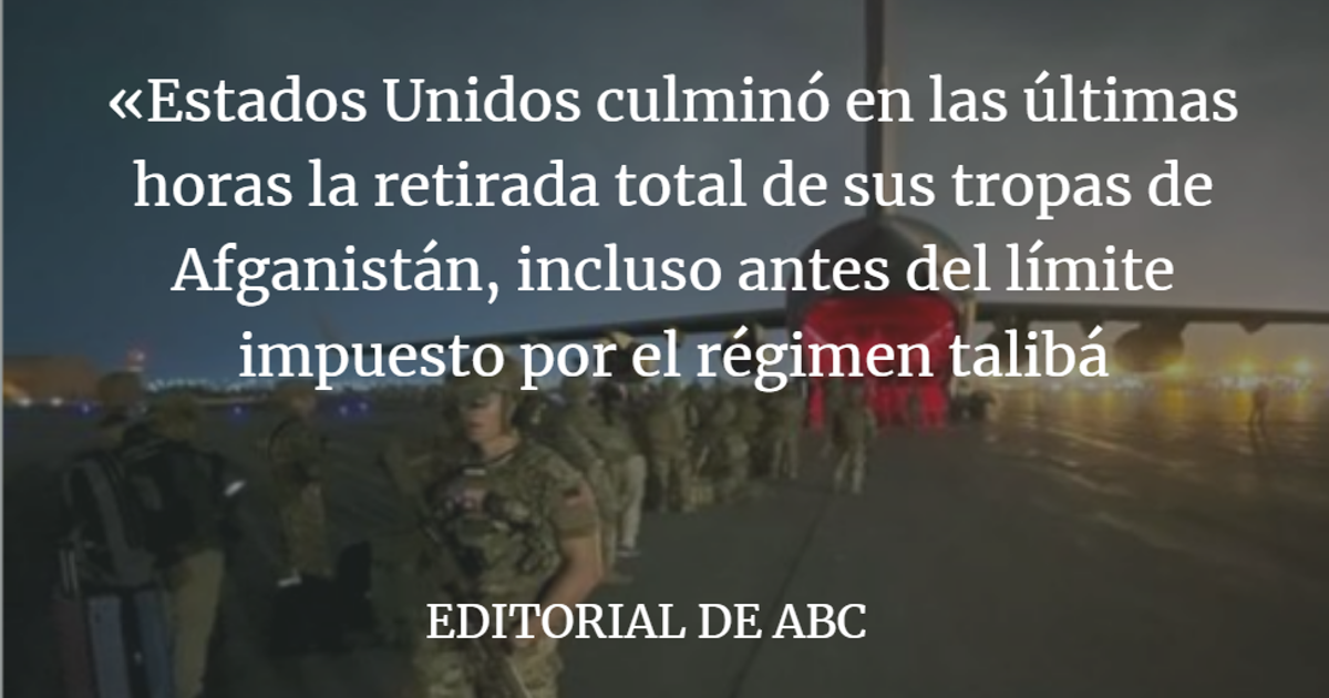 Editorial ABC: Una retirada total, una derrota humillante