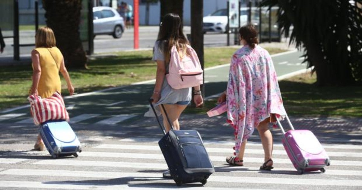 Turistas por la capital.