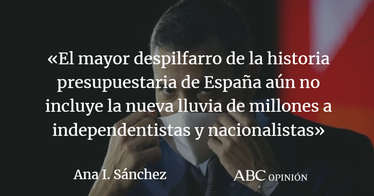 Ana I. Sánchez: El facturón que nos dejará Sánchez