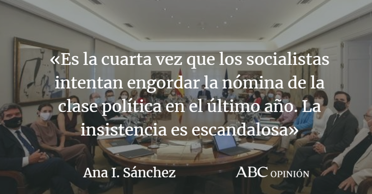 Ana I. Sánchez: Y tienen los bemoles de subirse el sueldo