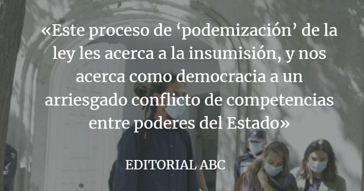 Editorial ABC: El PSOE desafía al Supremo para proteger a Podemos