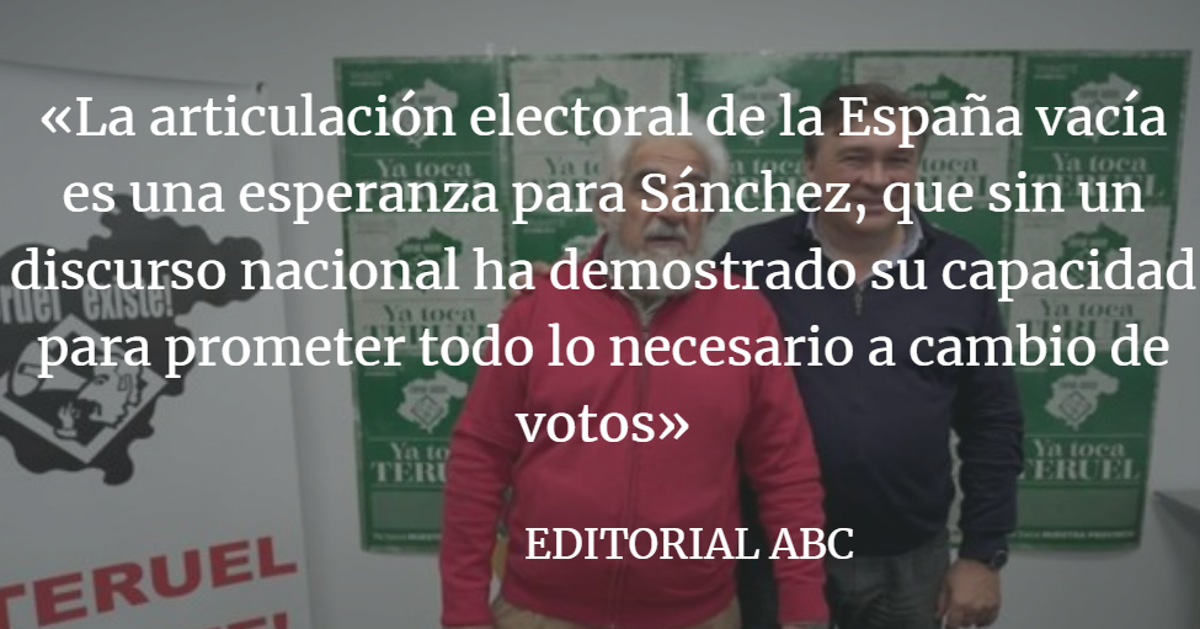 Editorial ABC: España vacía, o llena de votos