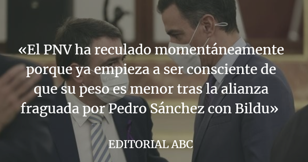 Editorial ABC: El PNV pierde peso y recula con el vino de La Rioja