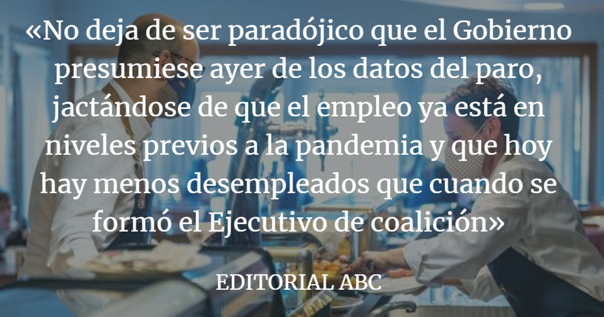 Editorial ABC: La reforma laboral del PP genera empleo