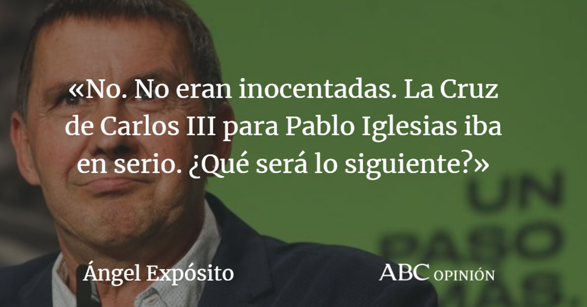Ángel Expósito: Lo siguiente: condecorar a Otegui