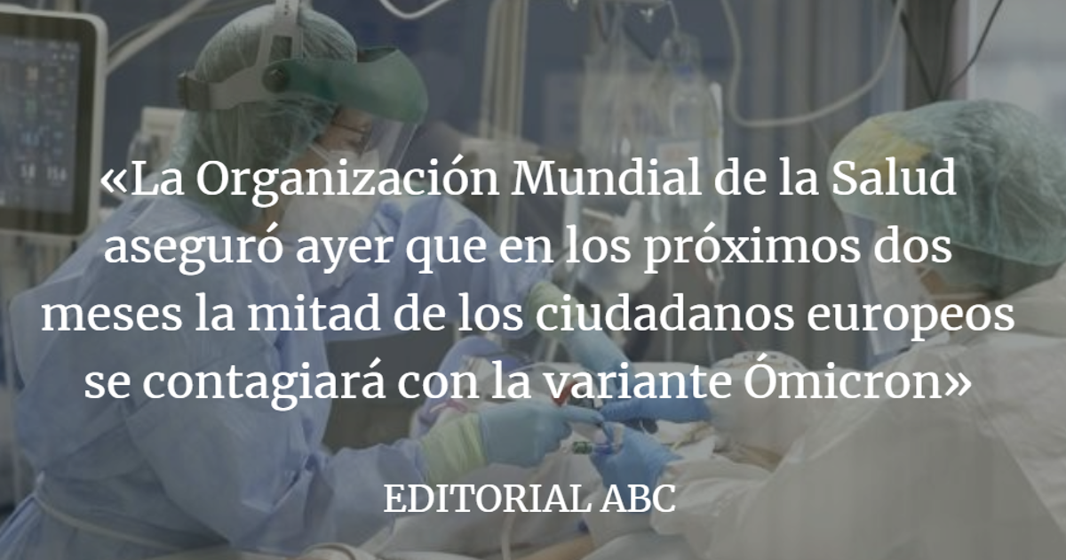 Editorial ABC: El error de dar por terminada la pandemia