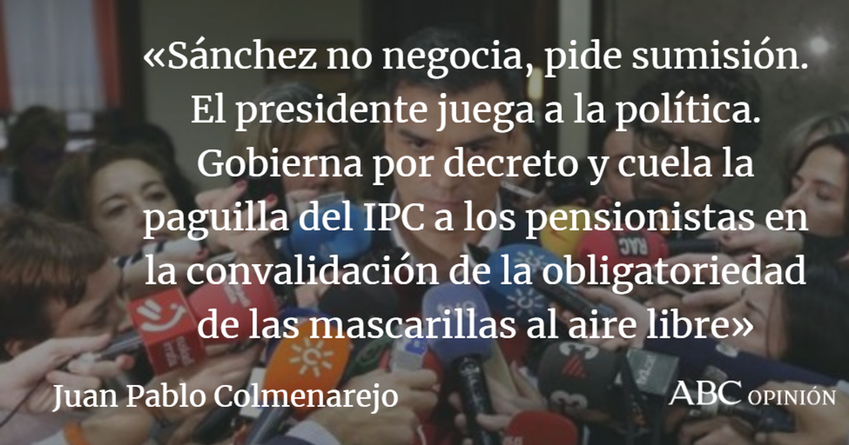 Juan Pablo Colmenarejo: Ausencia de moderación