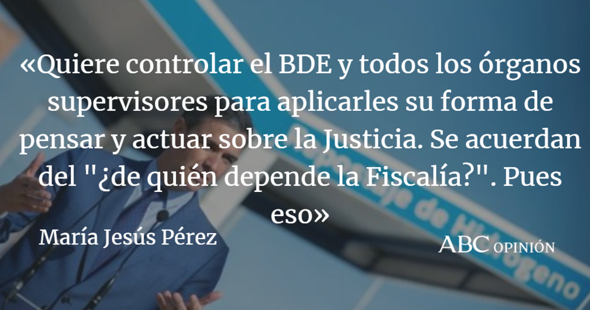 María Jesús Pérez: Sánchez también quiere la casa de papel