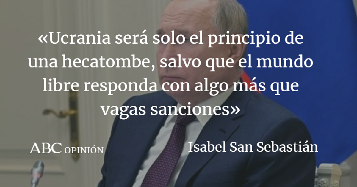 Isabel San Sebastián: Putin huele nuestro miedo