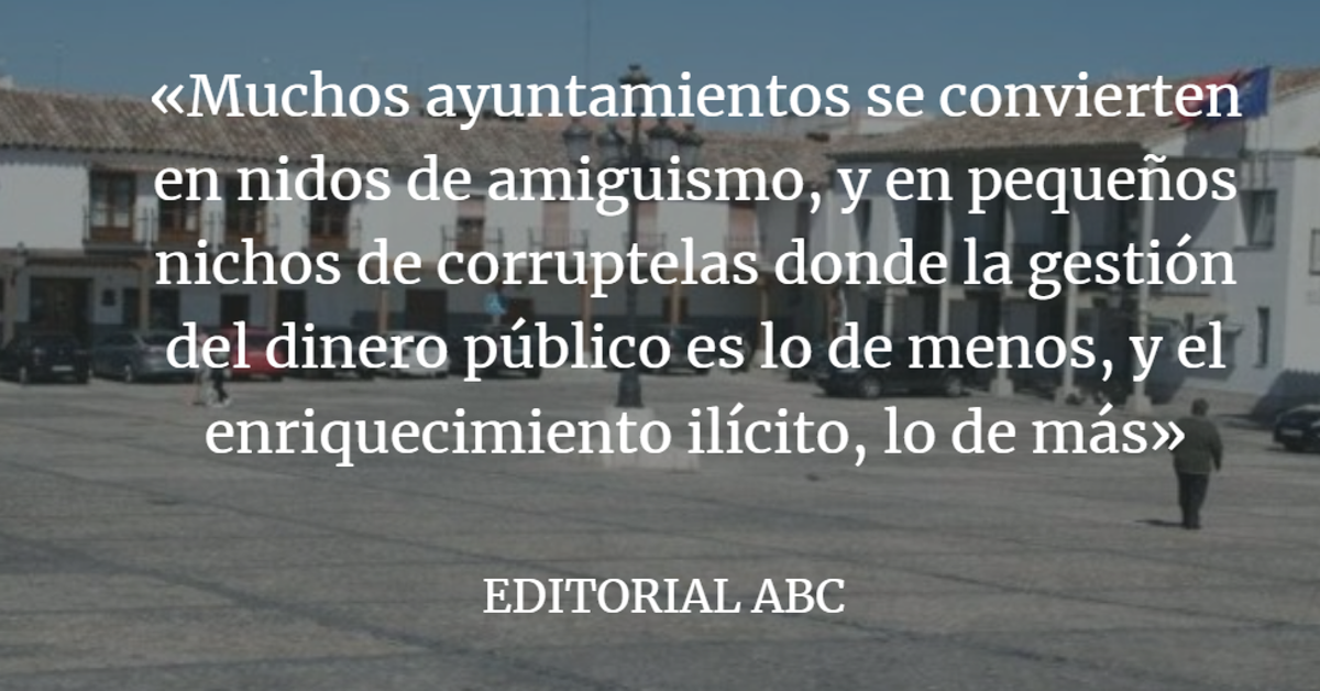 Editorial ABC: Corrupción política sin remedio