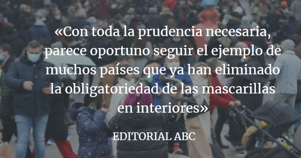 Editorial ABC: Recuperar aquella normalidad