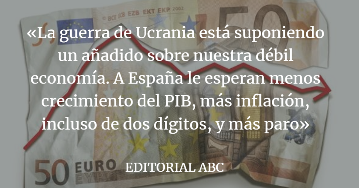 Editorial ABC: La tormenta económica perfecta