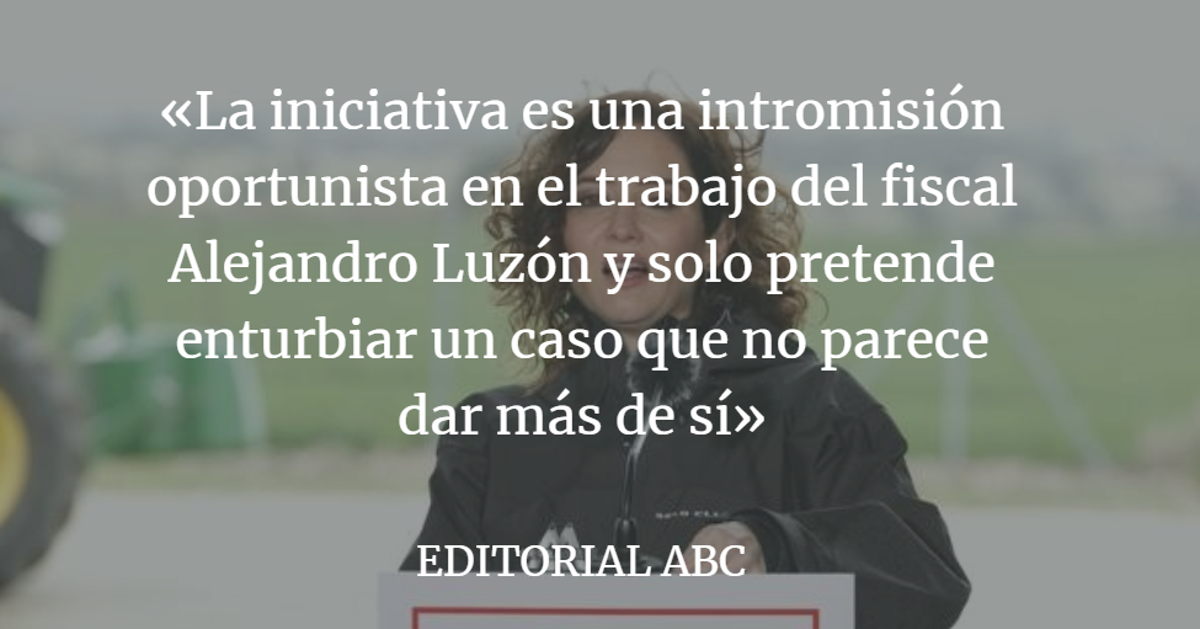 Editorial ABC: Un choque de fiscales oportunista