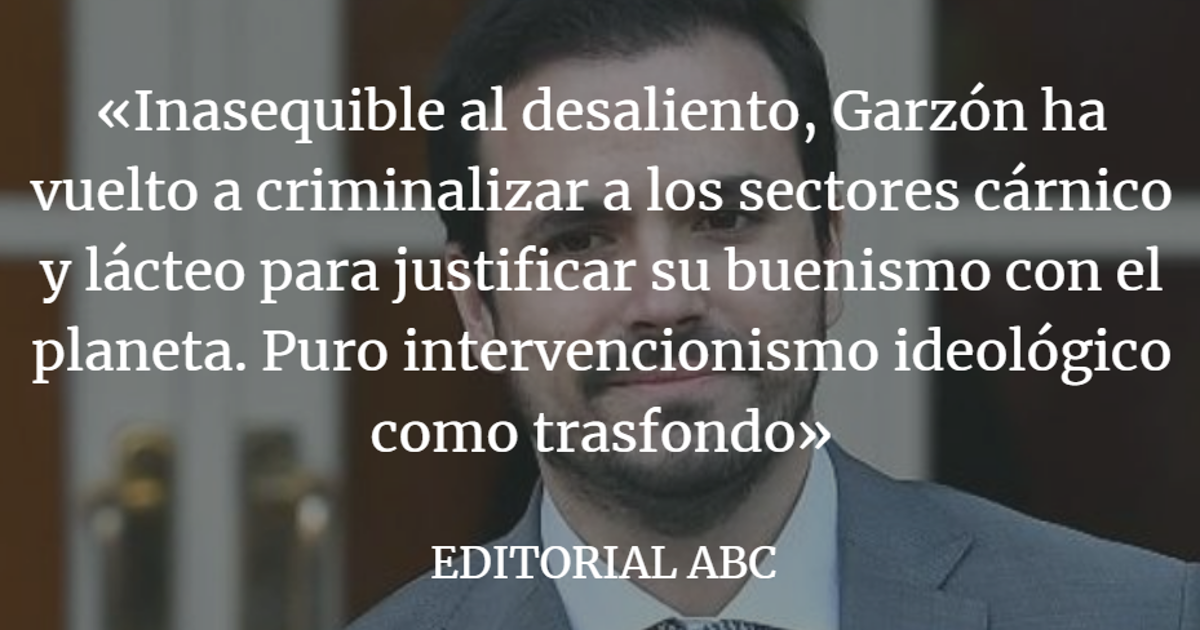 Editorial ABC: Garzón, el ministro obsesivo