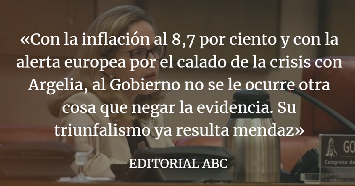 Editorial ABC: Negacionismo económico