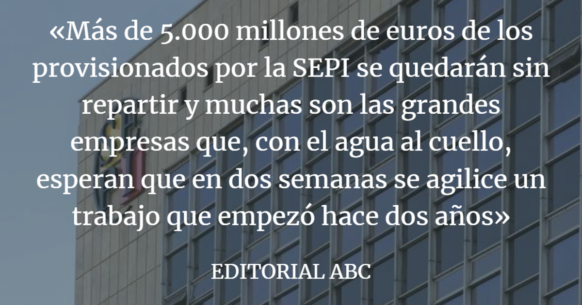 Editorial ABC: El rescate no llega en la España del triunfalismo