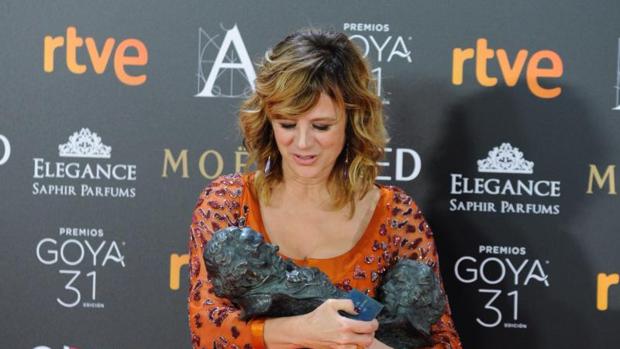 Emma Suárez, ganadora de dos Premios Goya el pasado cuatro de febrero