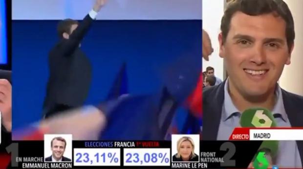 Albert Rivera «ridiculiza» a Nart en pleno directo: «Yo no me he visto con Macron»