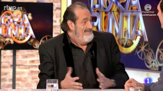 Dani El rojo durante su entrevista en «Hora Punta» con Javier Cárdenas