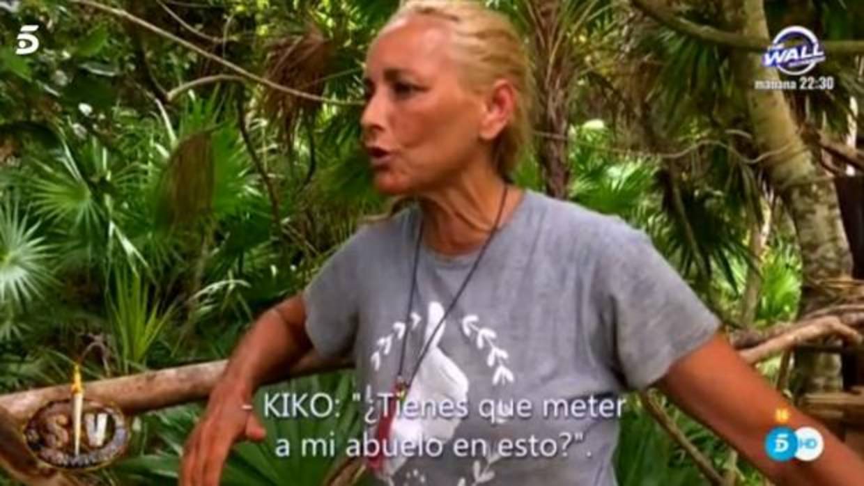 Lucía Pariente, durante su bronca con Kiko