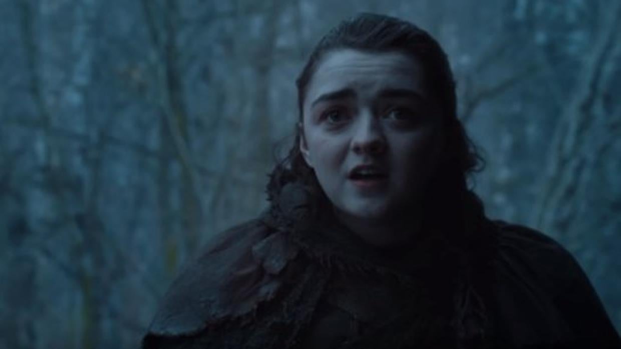 Arya y Ned Stark, en la primera temporada de «Juego de Tronos»