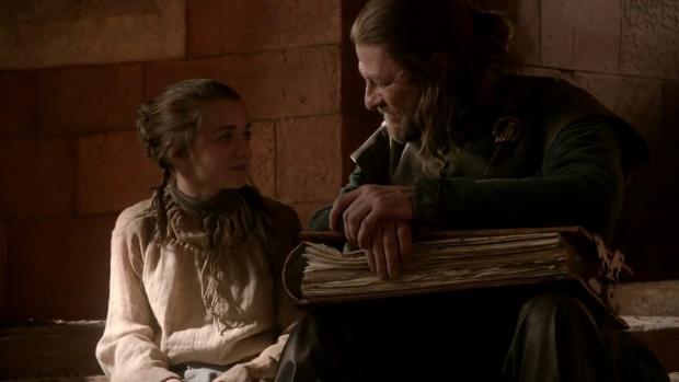 El significado de las palabras de Arya Stark a su loba Nymeria