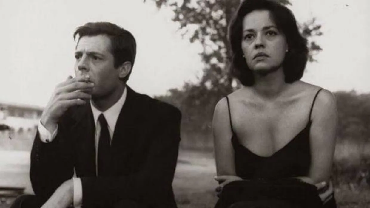 Marcello Mastroianni y Jeanne Moreau en «La noche»
