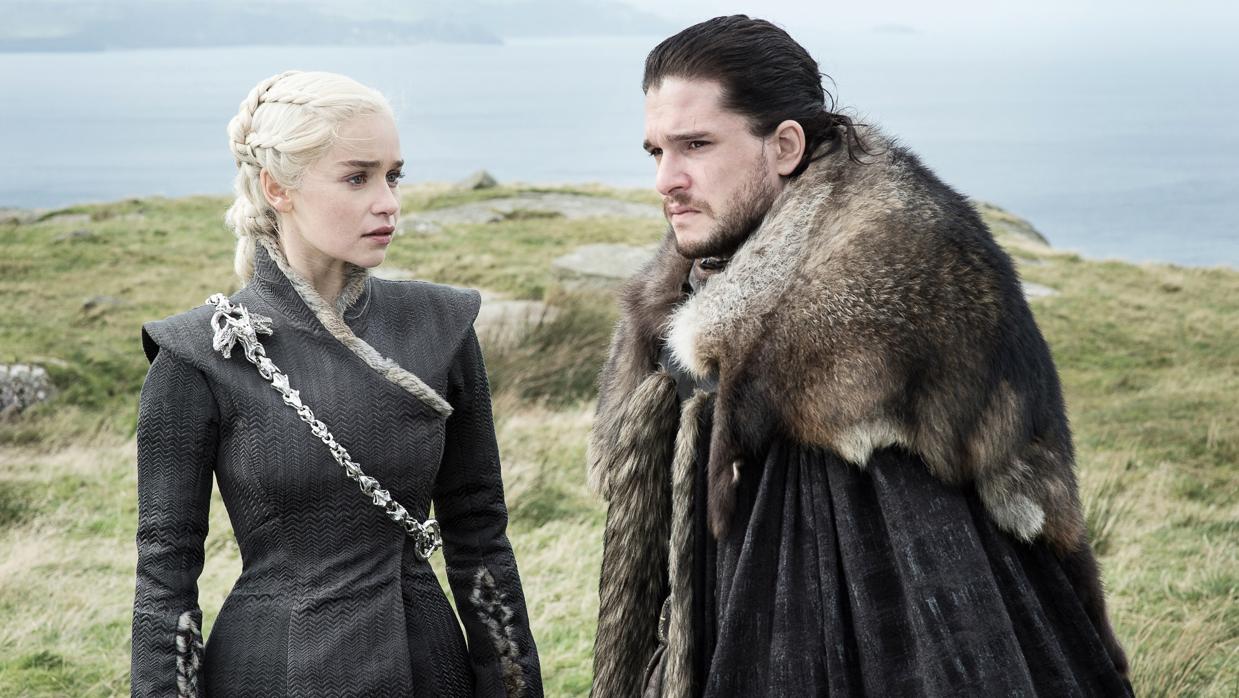 Daenerys Targaryen y Jon Nieve, en «Juego de Tronos»