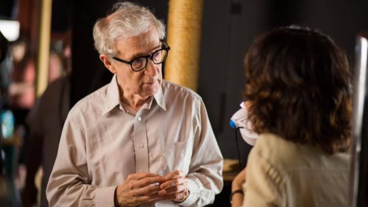 Woody Allen en uno de sus últimos rodajes