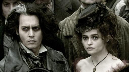 Johnny Depp y Helena Bonham Carter en «Sweeney Todd»
