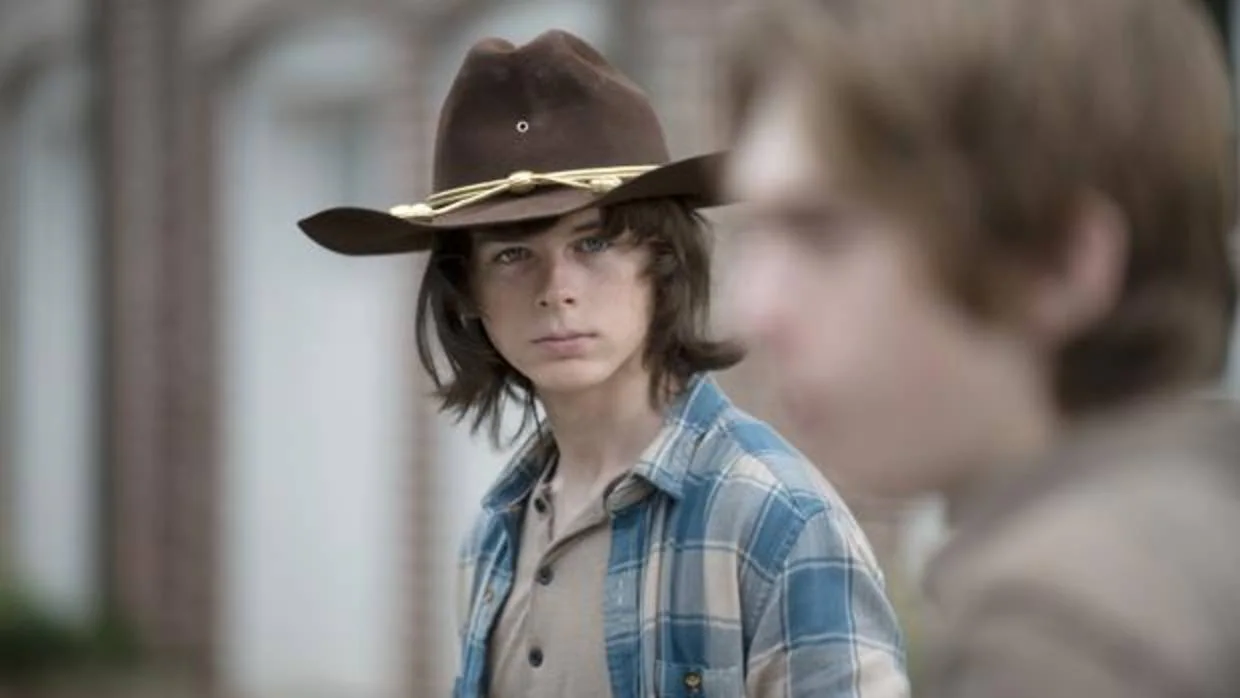 Carl, en «The Walking Dead»