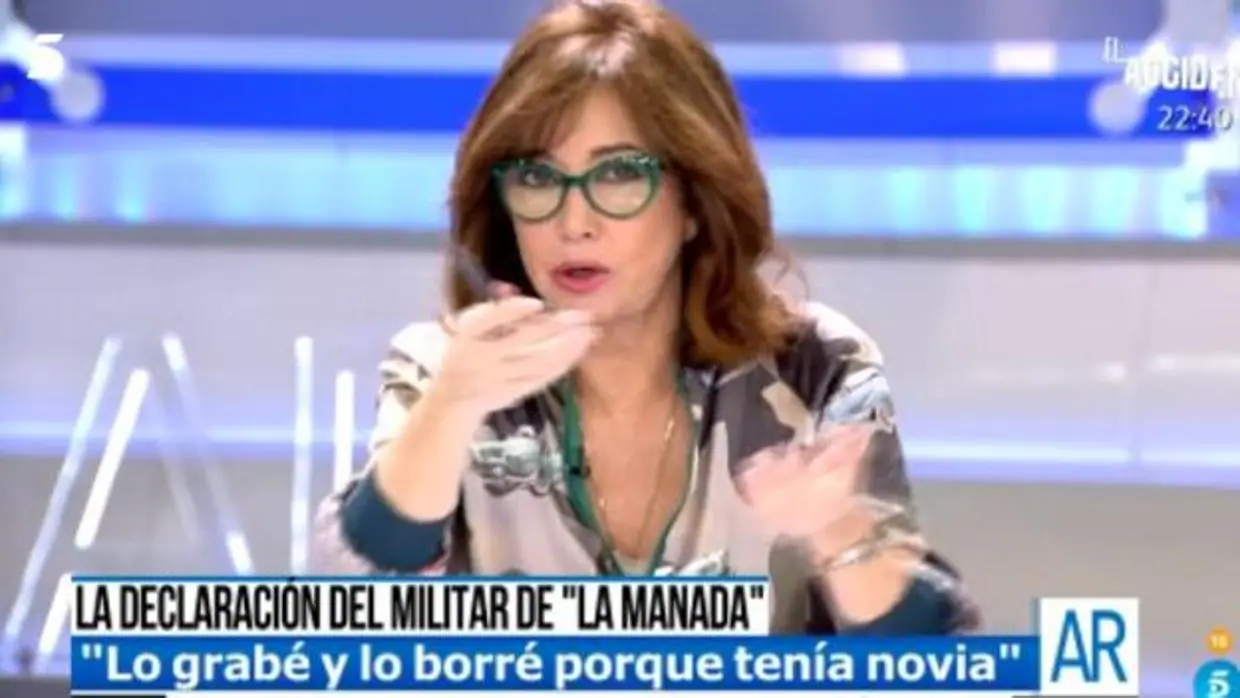 Ana Rosa Quintana carga contra La Manada: «Además de guarros son lerdos»