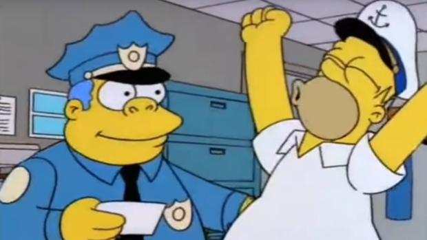 La Policía detiene a 21 criminales gracias a un truco de Los Simpson