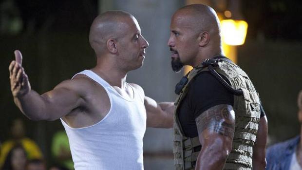 Así fue la bronca entre «La Roca» y Vin Diesel en el rodaje de «Fast & Furious 8»