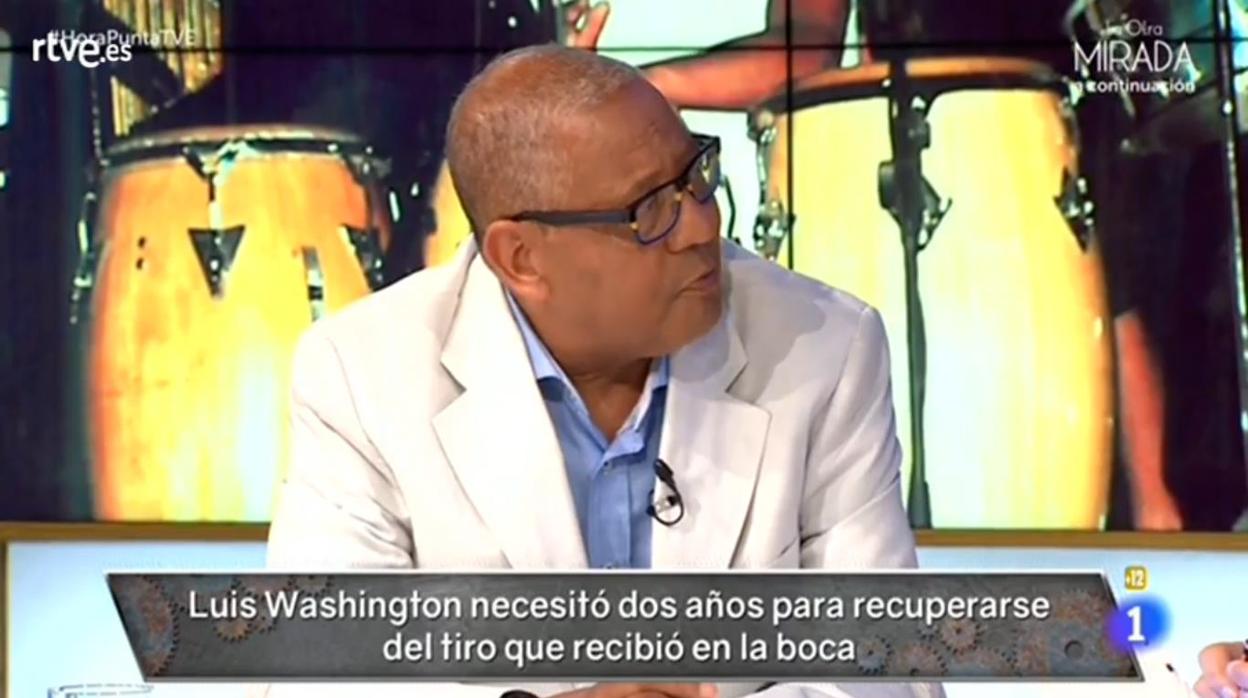 Luis Washington durante su entrevista en «Hora Punta»