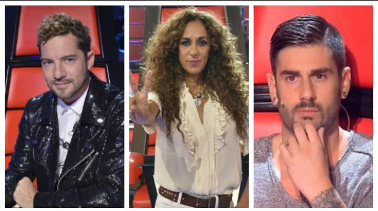 Antena 3 ficha a los coaches de Telecinco: Bisbal, Melendi y Rosario se van a «La Voz»