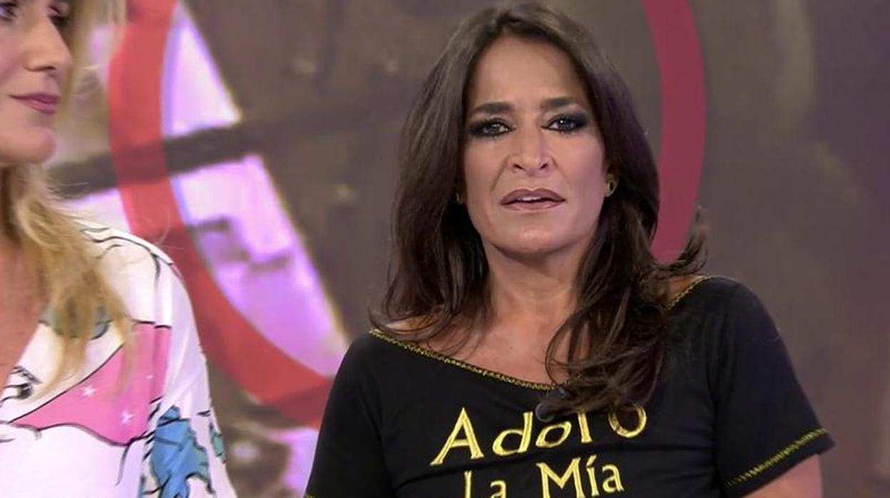 Aída Nízar en una de sus últimas visitas a «Sálvame»