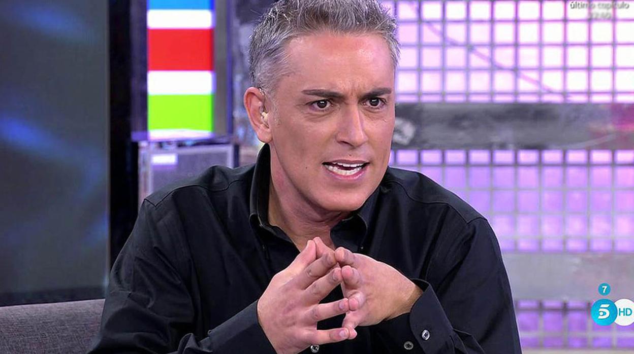 Kiko Hernández, en el plató de «Sálvame»