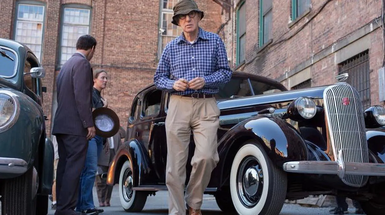 Woody Allen, durante el rodaje de «Café Society»