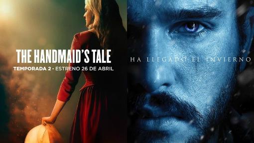 Pósters promocionales de «El cuento de la criada» y «Juego de tronos»